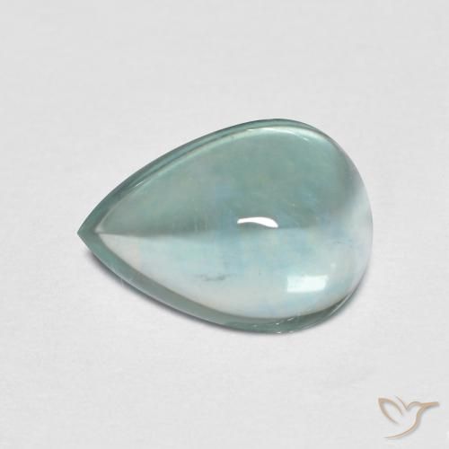 Fluorita Tono azul eléctrico natural de 2.34 ct, En forma de pera, Transparente