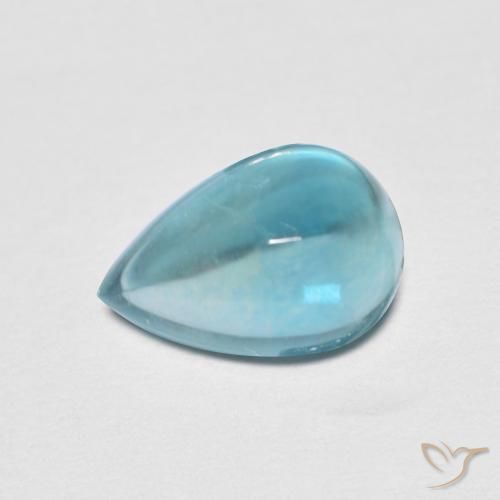 Fluorita Verde azul natural de 2.31 ct, En forma de pera, Transparente