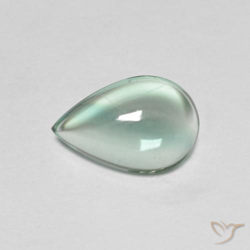 2.01ct Natural Verde azulado claro Fluorita, En forma de pera, Transparente