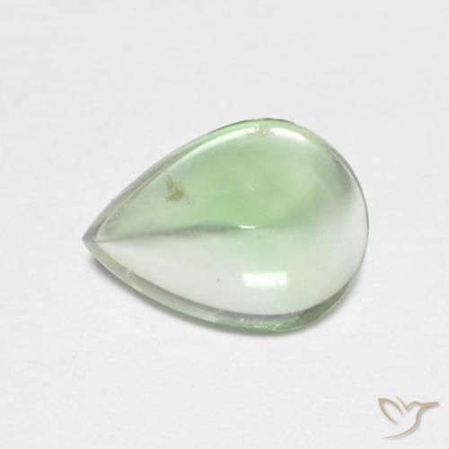 2.74ct Natural Verde claro Fluorita, En forma de pera, Transparente