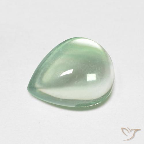 Fluorita Verde medio natural de 2.21 ct, En forma de pera, Transparente