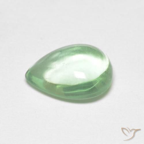 Fluorita Verde medio natural de 2.21 ct, En forma de pera, Transparente