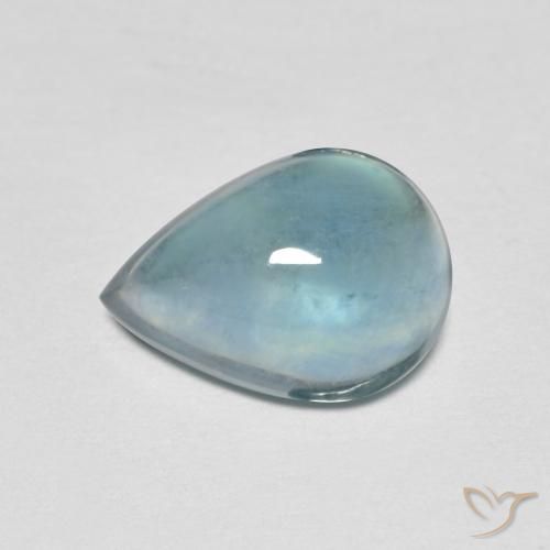 2.87ct Natural Cerceta claro Fluorita, En forma de pera, Transparente