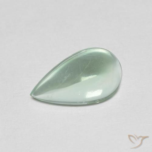 Fluorita Menta claro natural de 1.98 ct, En forma de pera, Transparente