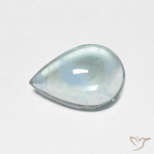 2.08ct Natural Verde-azul claro Fluorita, En forma de pera, Transparente