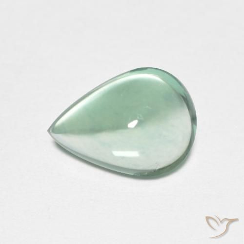 2.47ct Natural Verde azul Fluorita, En forma de pera, Transparente