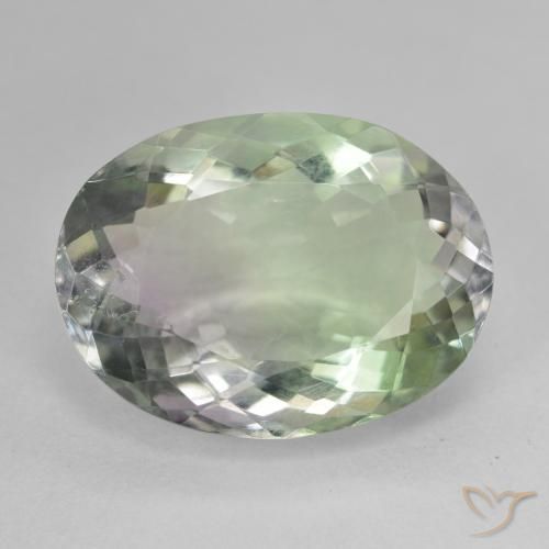 19.24ct Natural Multicolor Fluorita, Ovalada, VS