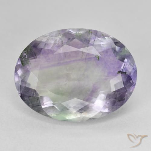 14.99ct Natural Multicolor Fluorita, Ovalada, SI