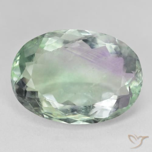 28.28ct Natural Multicolor Fluorita, Ovalada, SI