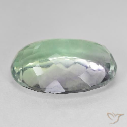 Fluorita Multicolor natural de 28.28 ct, Ovalada, SI