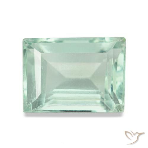 Fluorita verde natural de 2,30 ct, baguette, VS