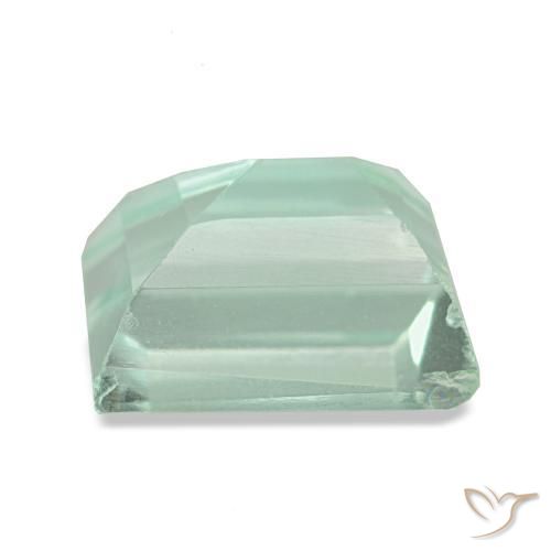 Fluorita verde natural de 2,30 ct, baguette, VS