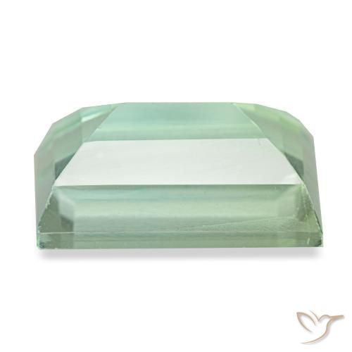 Fluorita turquesa natural de 4,82 ct, baguette, VVS-VS