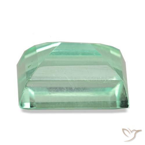 Fluorita verde natural de 6,19 ct, baguette, VS