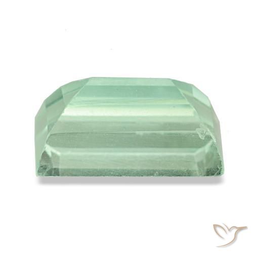 Fluorita verde natural de 3,02 ct, baguette, VS