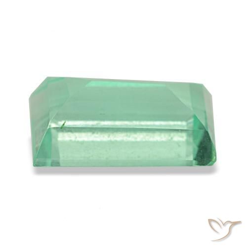 Fluorita verde natural de 2,95 ct, baguette, VS
