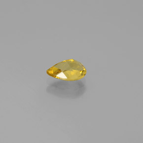 Berilo dorado amarillo natural de 0,63 ct, en forma de pera, VVS