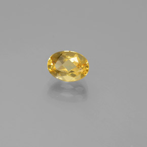 Berilo dorado amarillo natural de 0,87 ct, corte óvalo, VS