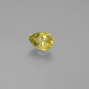 Berilo Dorado Amarillo natural de 0.71 ct, En forma de pera, VVS