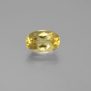 Berilo dorado amarillo natural de 1,45 ct, corte óvalo, VVS