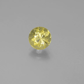 Berilo dorado amarillo natural de 0,91 ct, corte redondo, VS