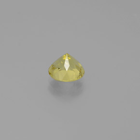 Berilo dorado amarillo natural de 0,91 ct, corte redondo, VS