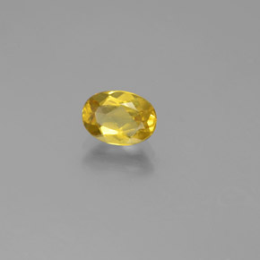 Berilo Dorado Amarillo natural de 0.72 ct, Corte Óvalo, VS-SI