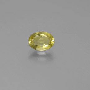 Berilo dorado amarillo natural de 0,74 ct, corte óvalo, VS