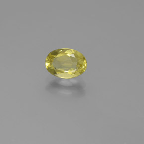 Berilo dorado amarillo natural de 0,74 ct, corte óvalo, VS