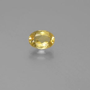 Berilo dorado amarillo natural de 0,82 ct, corte óvalo, VVS-VS