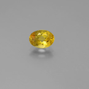 Berilo dorado amarillo natural de 0,66 ct, corte óvalo, VVS-VS