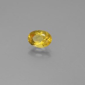 Berilo dorado amarillo natural de 0,66 ct, corte óvalo, VVS-VS