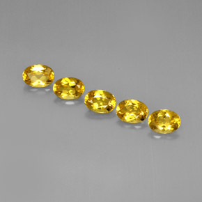 Gemas de berilo dorado amarillo natural de  ct, corte óvalo, VVS