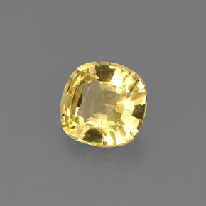 Berilo dorado amarillo natural de 0,69 ct, corte cojín, VS