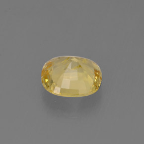 Berilo dorado amarillo natural de 0,69 ct, corte cojín, VS