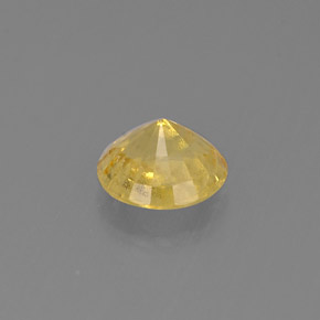 Berilo dorado amarillo natural de 0,61 ct, corte redondo, VS