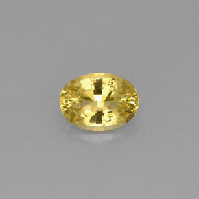 Berilo dorado amarillo natural de 0,68 ct, corte óvalo, VVS-VS