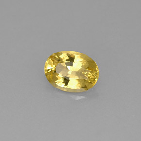 Berilo dorado amarillo natural de 0,68 ct, corte óvalo, VVS-VS