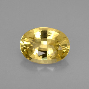 Berilo Dorado Amarillo natural de 0.63 ct, Corte Óvalo, VVS-VS