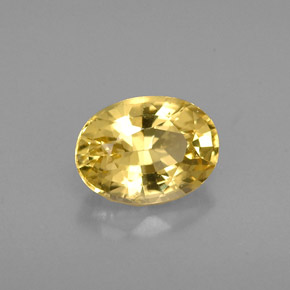 Berilo dorado amarillo natural de 0,76 ct, corte óvalo, VVS-VS
