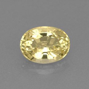 Berilo dorado amarillo natural de 0,77 ct, corte óvalo, VVS-VS