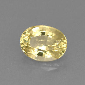 Berilo dorado amarillo natural de 0,77 ct, corte óvalo, VVS-VS
