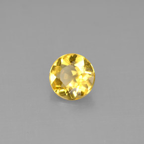Berilo dorado amarillo natural de 0,77 ct, corte redondo, VS