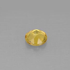 Berilo dorado amarillo natural de 0,77 ct, corte redondo, VS