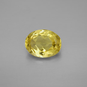 Berilo dorado amarillo natural de 1,51 ct, corte óvalo, VVS