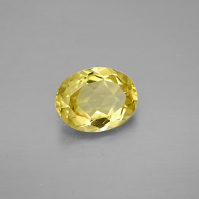 Berilo dorado amarillo natural de 1,51 ct, corte óvalo, VVS