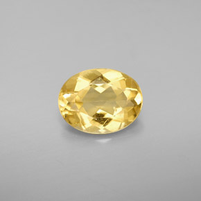 Berilo dorado amarillo natural de 1,47 ct, corte óvalo, VS