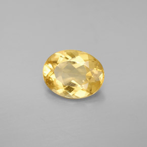 Berilo dorado amarillo natural de 1,47 ct, corte óvalo, VS
