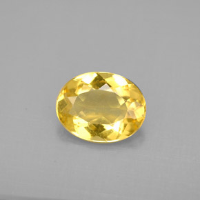 Berilo dorado amarillo natural de 1,48 ct, corte óvalo, VS