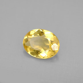 Berilo dorado amarillo natural de 1,48 ct, corte óvalo, VS